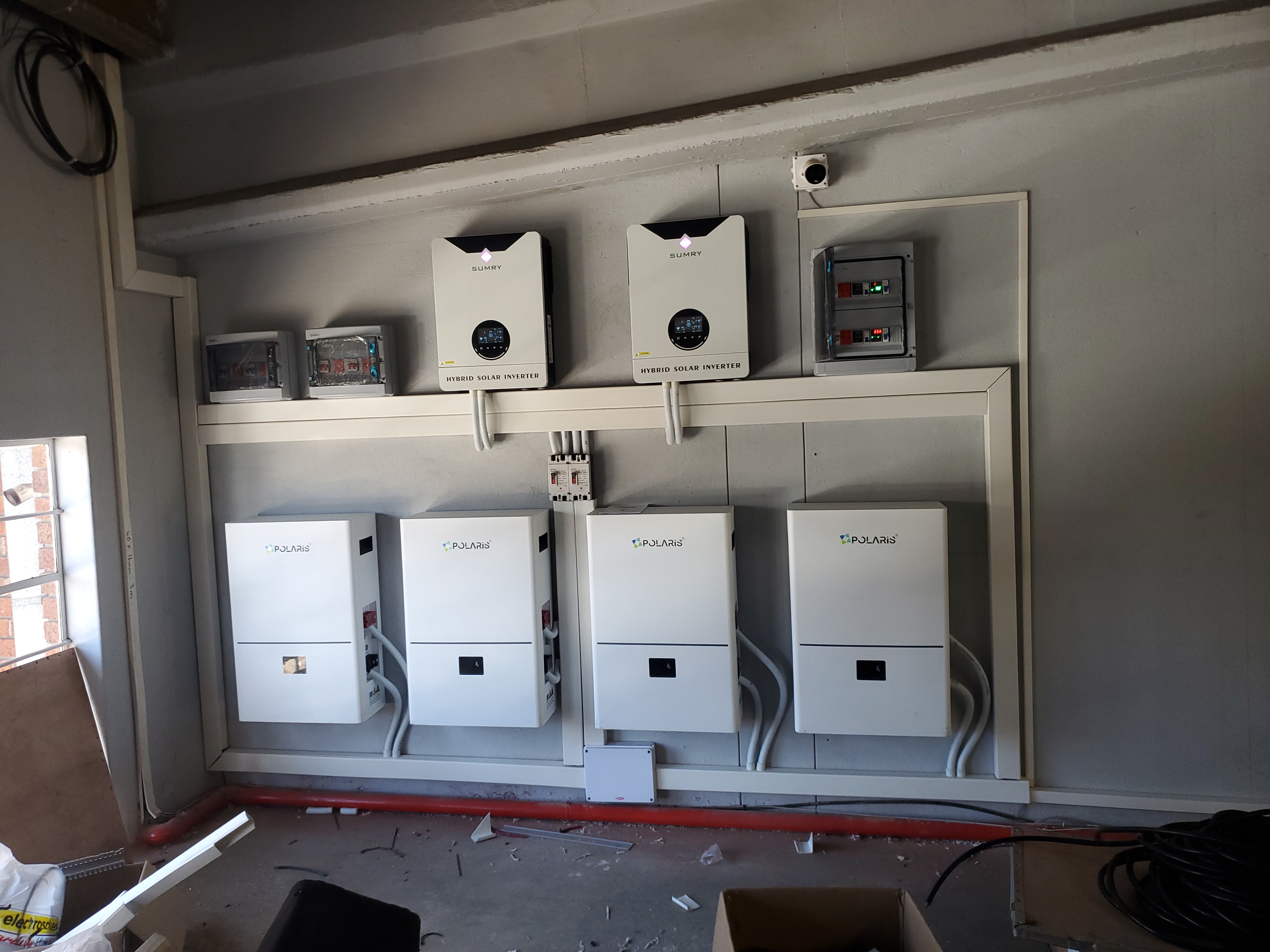 Professional distribution board and changeover wiring